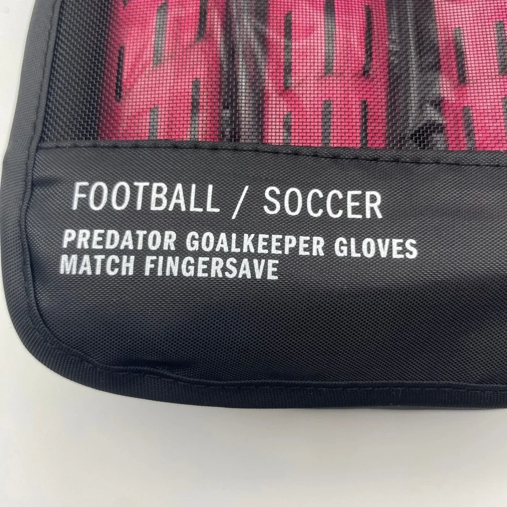 Adidas Adult Unisex Match Fingersave Predator Pink Black Goalkeeper Gloves Sz 12